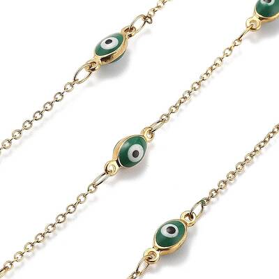 Enamel & 304 Stainless Steel Link Chains