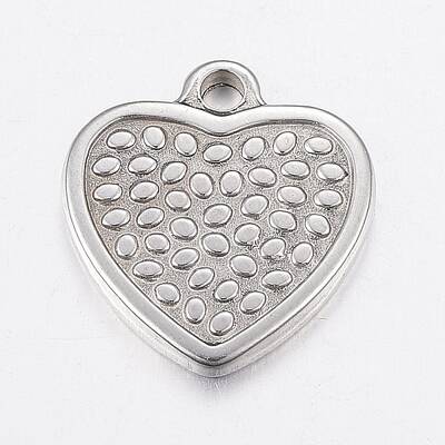 Non-Tarnish 304 Stainless Steel Textured Pendants