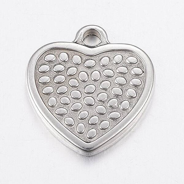 Non-Tarnish 304 Stainless Steel Textured Pendants