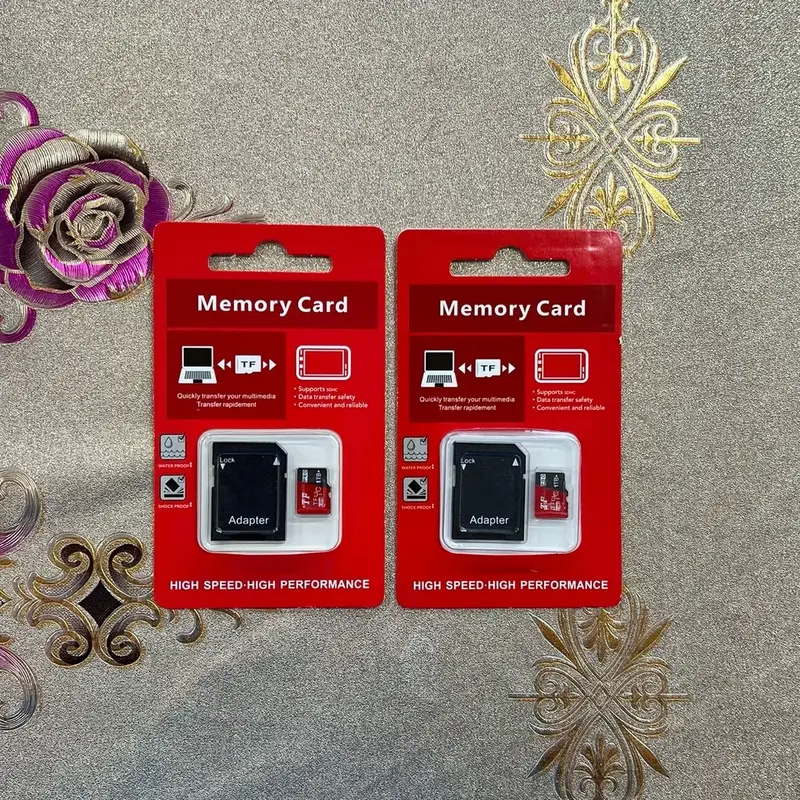 2 Pack x 1 TB Micro TF Memory Card with Adapter, Universal Memory Card Expand Data Storage, High Speed Performance SIM Card