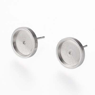 Tarnish Resistant 304 Stainless Steel Stud Earring Settings