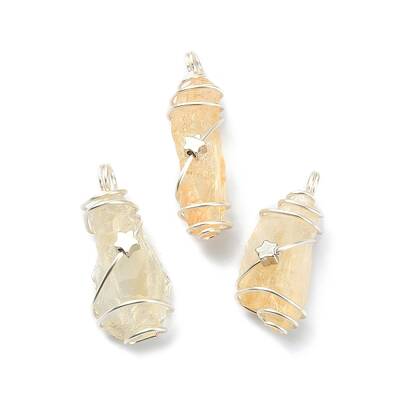 Natural Citrine Pendants