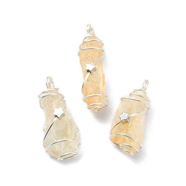 Natural Citrine Pendants
