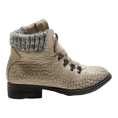 LLOYD Lace-Up Boots Beige Leather Womens UK 6.5