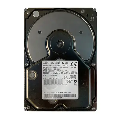 22L0283 IBM 4GB Ultra SCSI 5400 3.5-inch 448KB Hard Drive