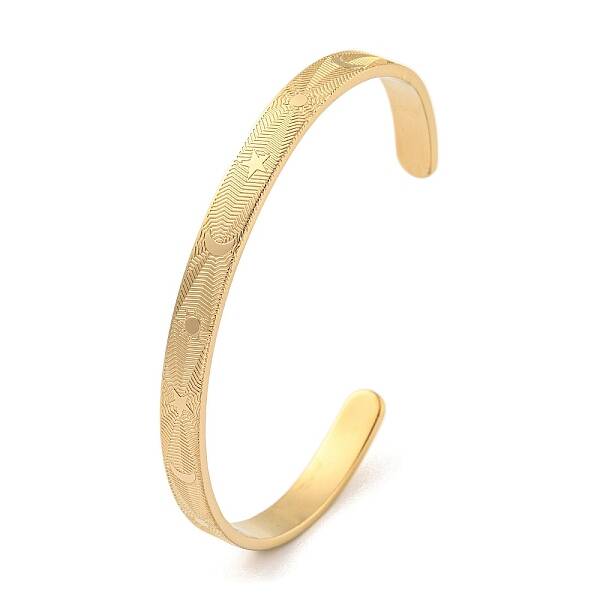 Stainless Steel Open Cuff Bangles for Women