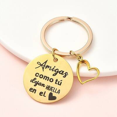 Alloy & 304 Stainless Steel Keychain