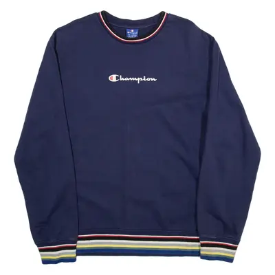 CHAMPION Womens Sweatshirt Blue 2XL