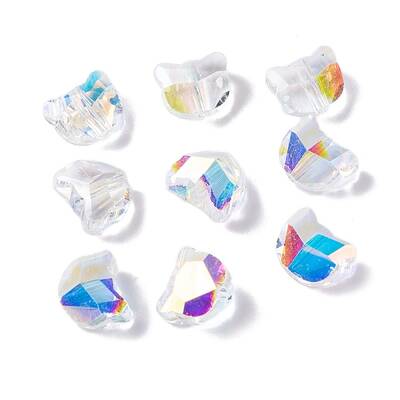 100Pcs Electroplate Glass Beads
