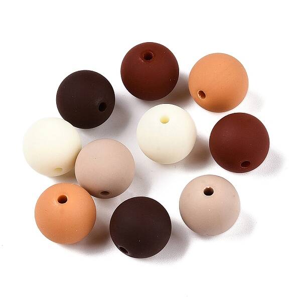 Rubberized Style Imitated Silicone Acrylic Beads