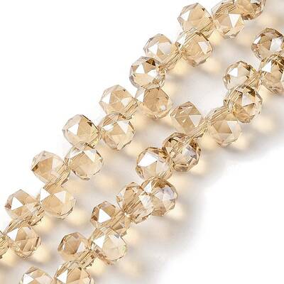 Pearl Luster Plated Electroplate Beads Strands