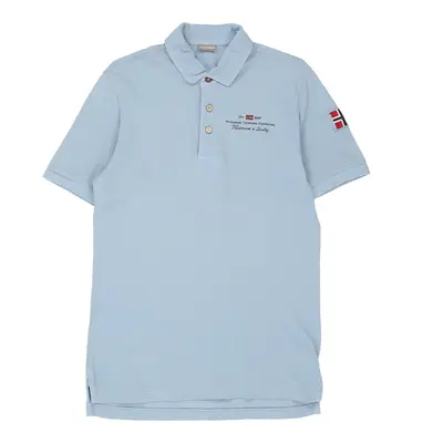 Napapijri Polo Shirt - Small Blue Cotton