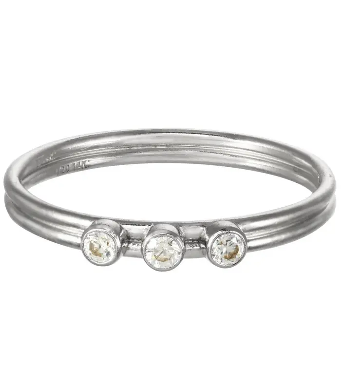 Tres Dia Ring | Metal Color: Silver | Size: 7