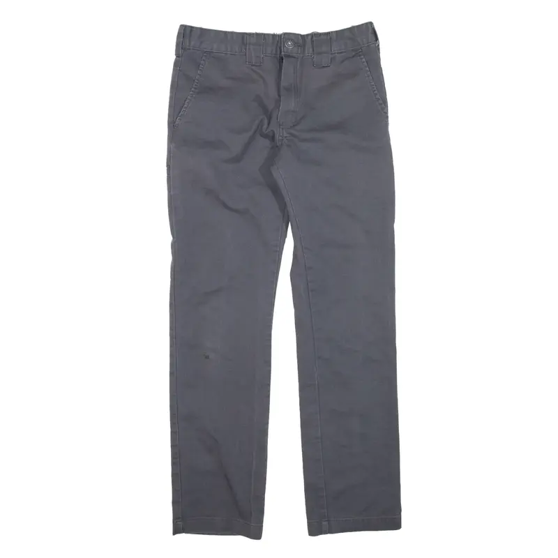 DICKIES Workwear Trousers Grey Slim Straight Boys W26 L26