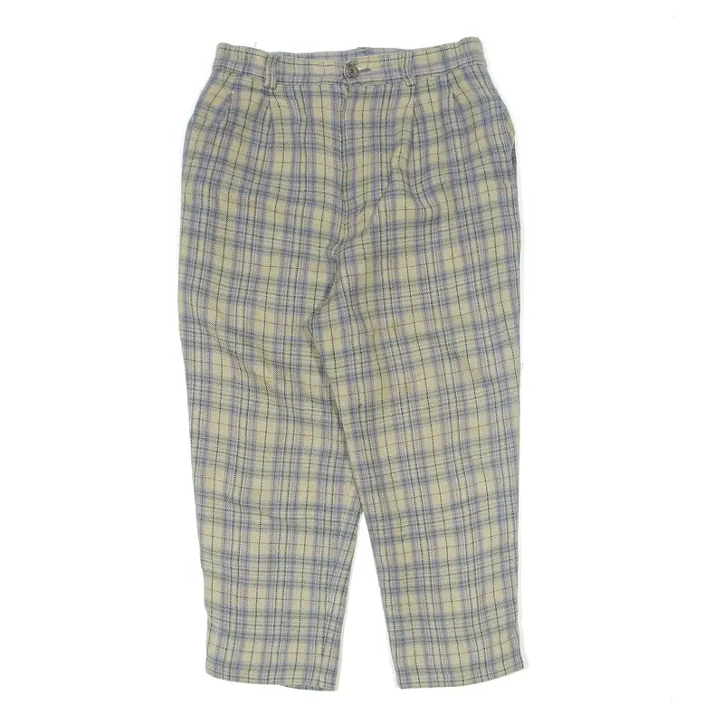 Check Beige Trousers W26 L20