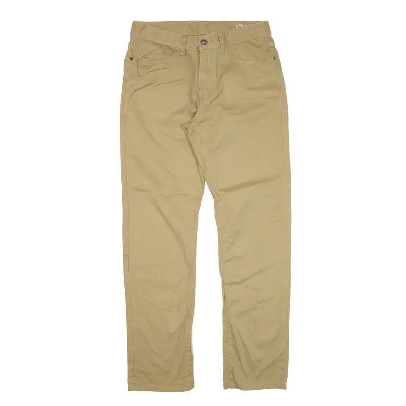NAUTICA Trousers Beige Regular Straight Mens W30 L29