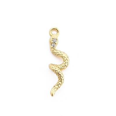 Brass Micro Pave Cubic Zirconia Pendants