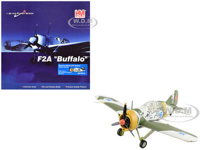 Brewster F2A Model 239 Buffalo Fighter Aircraft BW364, LeLv 24, flown by Warrant Officer Ilmari Juutilainen (1942) Finnis...