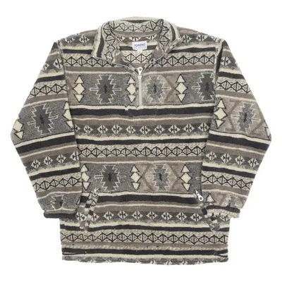 TORERO Boys Pullover Jacket Green 90s Fair Isle L