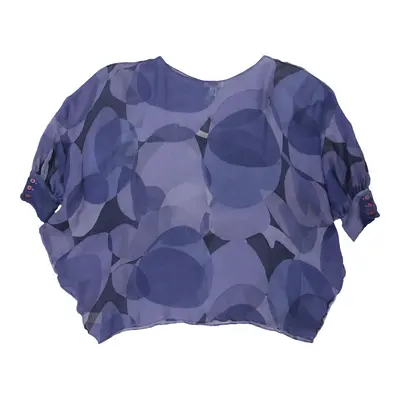 Moschino Sheer Blouse - Small Purple Silk | Size: small