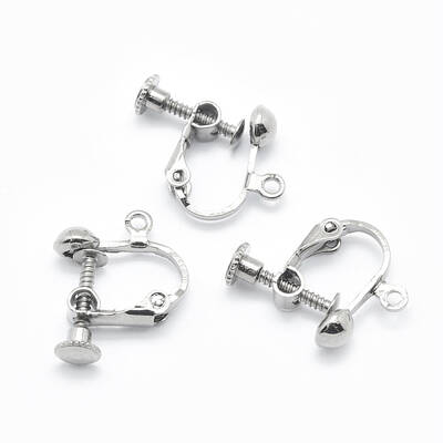 Brass Screw On Clip-on Earring Findings