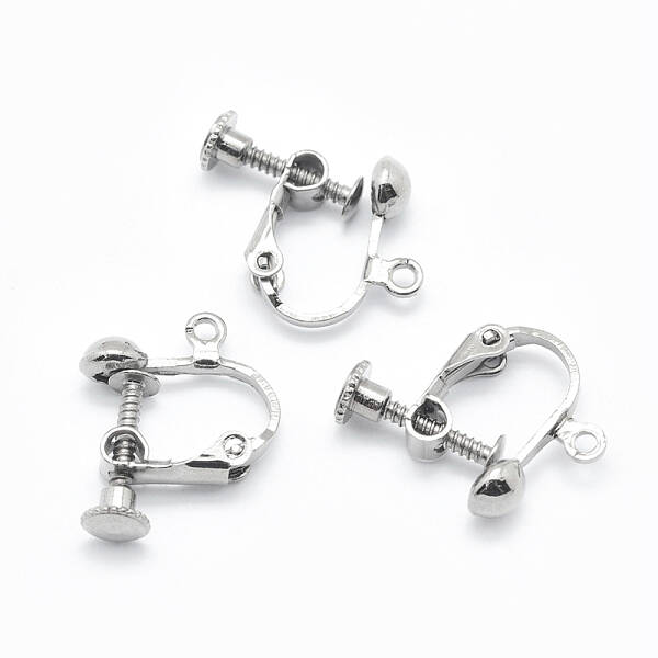 Brass Screw On Clip-on Earring Findings