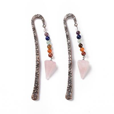 Natural Rose Quartz Bookmark