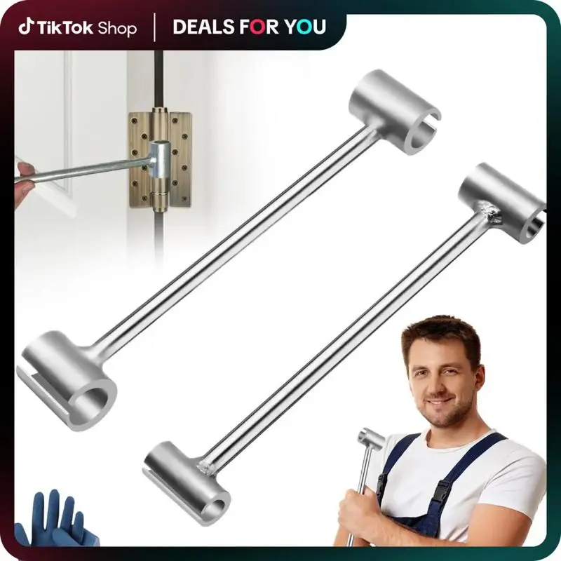 Door Hinge Adjustment Tool, 14-19mm Hinges Gap Adjusting Wrench, Upgraded Door Henge Repair Tool, Door Gap Tool for Flag Hing...