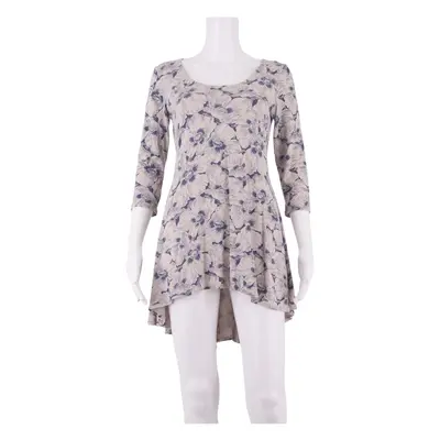 PHASE EIGHT Hi - Low Womens Fit & Flare Dress Blue Floral Knee Length UK 8