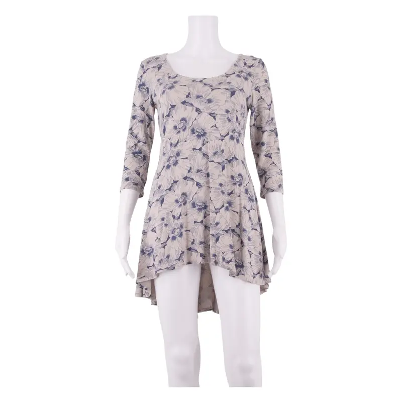 PHASE EIGHT Hi - Low Womens Fit & Flare Dress Blue Floral Knee Length UK 8