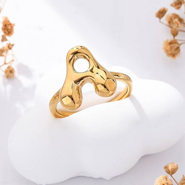 304 Stainless Steel Open Cuff Rings for Women