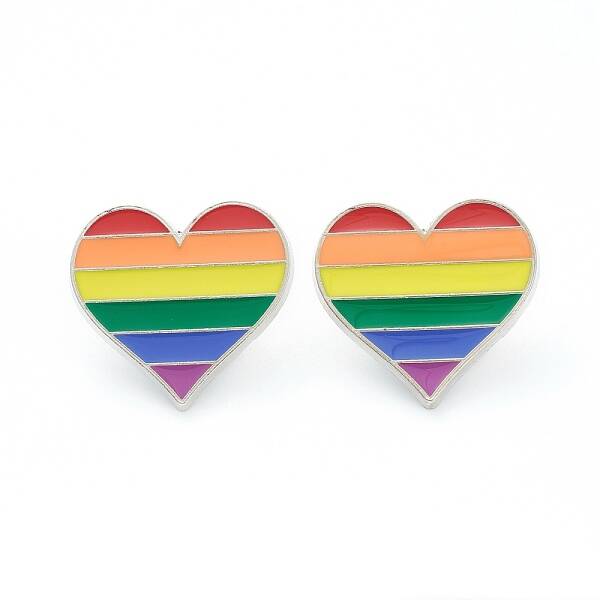Alloy Pride Enamel Brooches