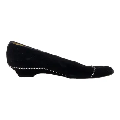 ESCADA Ballet Shoes Black Synthetic Womens UK 5.5