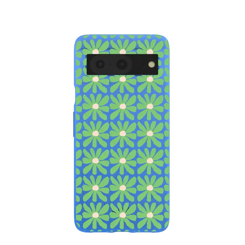 Electric Blue Flower Child Google Pixel 8 Case