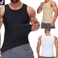 Mens Body Shaper Compression Breathable Workout Tank Top Shapewear Abdomen Shirts Tummy Control Undershirt Lightweight Comfy ...