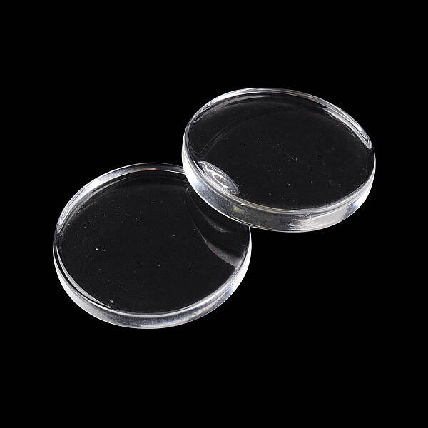 Transparent Glass Cabochons