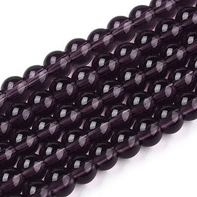 Transparent Glass Beads Strands