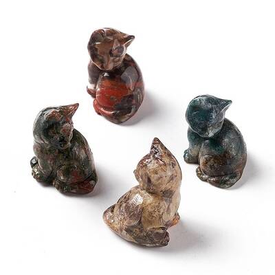 Natural Ocean Jasper Sculpture Display Decorations