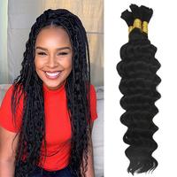 Avolo Bulk Real Human Hair for Braiding Natural Color Deep Wave Loose Deep Wave No Weft No Tangling Wear it Long Time