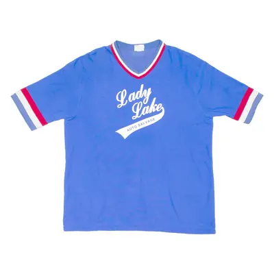 Lady Lake Mens T-Shirt Blue L