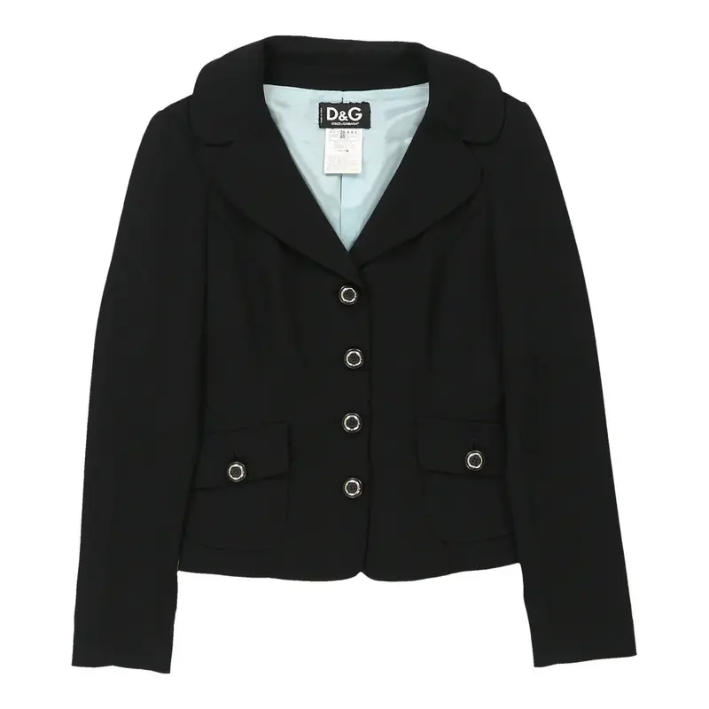 Dolce & Gabbana Blazer - Medium Black Acetate | Size: medium