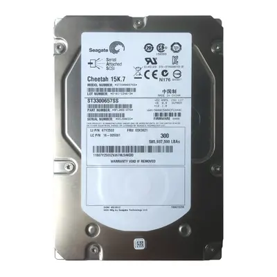 9FL066-076 Seagate 300GB 6Gb/s SAS 15000 3.5-inch 16MB Hard Drive