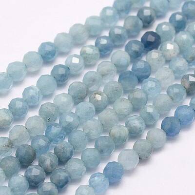 Natural Aquamarine Beads Strands