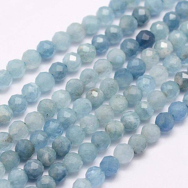 Natural Aquamarine Beads Strands