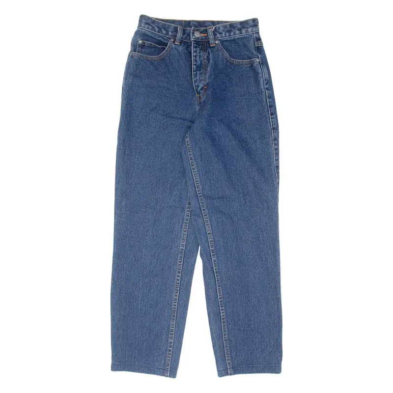 TEDDY'S JEANS Wash Em' Warm Womens Jeans Blue Tapered 90s W24 L27