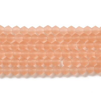 Imitate Austrian Crystal Frosted Glass Beads Strands