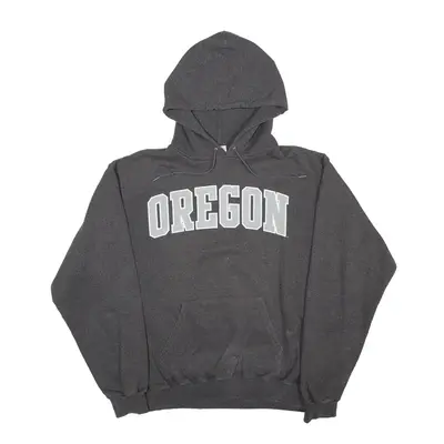 CHAMPION Oregon USA Hoodie Grey Pullover Mens M