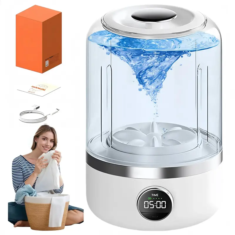 [Free shipping]Ormos Laundry Cup, Portable Turbo Washing Cup: Compact, Fast & Efficient Laundry Solution for Travel, Socks & ...