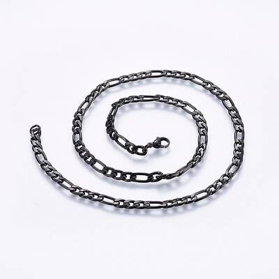 304 Stainless Steel Figaro Chain Necklaces