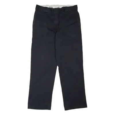 DICKIES 874 Workwear Mens Trousers Black Regular Straight W32 L28